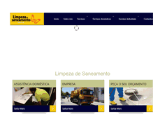 Tablet Screenshot of limpezadesaneamento.com